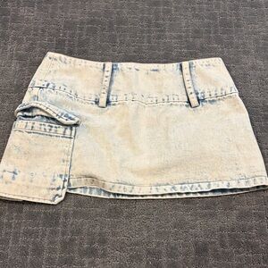 REVOLVE Light Blue Denim Mini Skirt